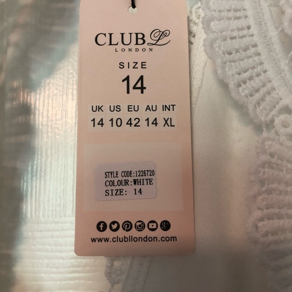 White backless formal dress - Picture 6 of 6